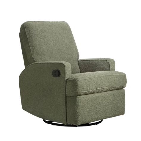 Tucker Swivel Reclining Glider Recliner Nursery, Reclining Glider, Nursery Recliner, Classic Cushions, Plush Cushion, Nursery Glider, Cozy Seats, Kids Nightstand, Swivel Recliner