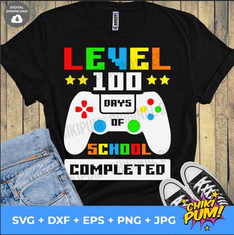 Roblox 100 Days Of School Shirt, 100 Days Of School Shirt Boys, 100 Días De Clases, 100 Days Of School Svg, 100 Days Of School Shirt, Kids Notes, Gamer Boy, Fb Ads, Boy Shirt