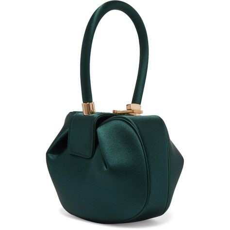 Gabriela Hearst Demi Emerald Green Satin Tote Bag as seen on Meghan Markle, the Duchess of Sussex Green Silk Shirt, Princess Meghan, Prince Harry And Megan, Meghan Markle Style, Sophie Buhai, Green Handbag, Gabriela Hearst, Demi Moore, Leather Handbags Tote