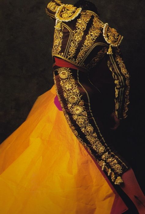 Arte Matador Costume, Spanish Art, Flamenco Dancers, John Singer Sargent, Gold Work, Dressed To Kill, Matador, Spanish Style, Mellow Yellow