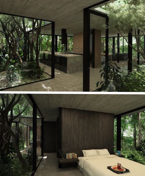 Modern Tree House, Casa Country, التصميم الخارجي للمنزل, Modern Home Design, Forest House, House Goals, House Inspo, Dream Home Design, 인테리어 디자인