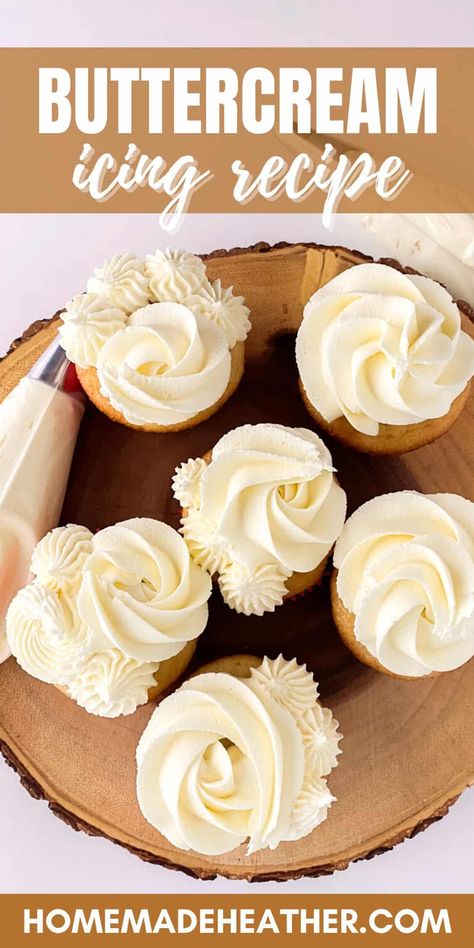 Best Buttercream For Decorating, Yummy Icing Recipe, Buttercream Icing For Piping, Wilton Buttercream Icing Recipe, Best Icing For White Cake, Wilton Cake Decorating Icing Recipe, Cake Decorating Icing Buttercream, Decorators Icing Recipe, Easy Homemade Buttercream Frosting