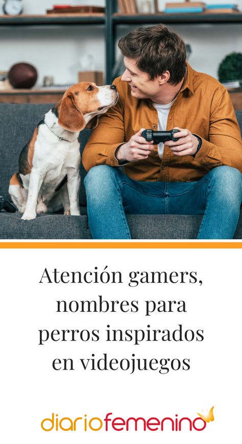 ¿Fanatic@ de los videojuegos? Quizá estos nombres te inspiren para tu próximo perrito... 🐶🎮  #videojuegos #nombresparaperro #perros #diariofemenino Fictional Characters