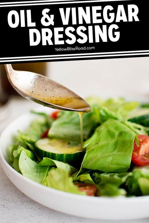 How to Make a Vinaigrette Homemade Salad Dressing Vinaigrette, Oil And Vinegar Salad Dressing Recipe, Vinegrette Dressing, Oil And Vinegar Dressing, Vinaigrette Recipes Easy, Oil Vinegar Dressing, Best Salad Dressing, Man Recipes, Vinegar Salad Dressing