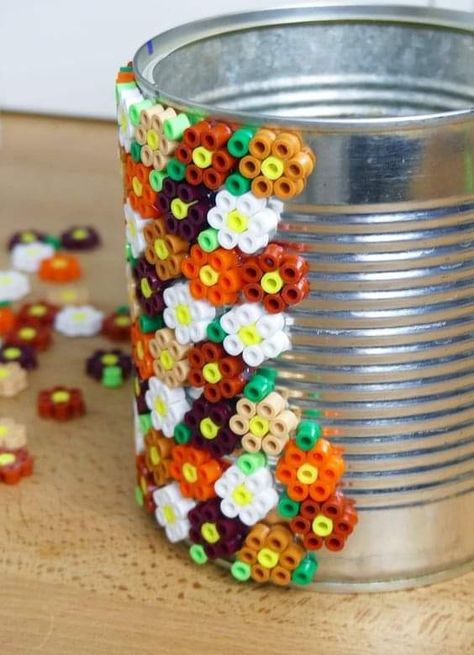 Tin Can Crafts, Hama Beads Design, Diy Perler Bead Crafts, Perler Crafts, Easter Decorations Dollar Store, Easter Decorations Vintage, Diy Perler Beads, Easter Decorations Kids, Easter Decorations Christian