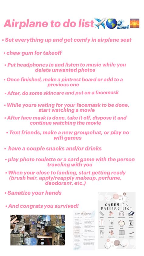 Save this to have a fun plane ride! Things To Do In The Airplane, Airplane Trip Essentials, Airport Games For Adults, What To Take On The Plane, 12 Hour Plane Ride Essentials, Thing To Do On A Plane, No Wifi Games For Airplane, What To Do On A Plane When Bored, Long Plane Ride Tips