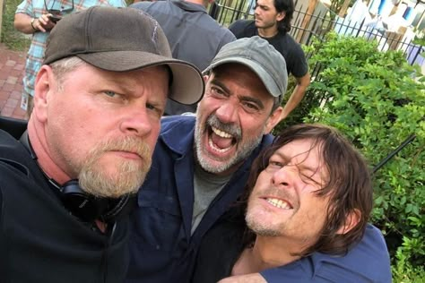 Twd Behind The Scenes, Michael Cudlitz, Twd Cast, Casting Pics, Jeffrey Dean, Jeffrey Dean Morgan, Rick Grimes, Daryl Dixon, Norman Reedus