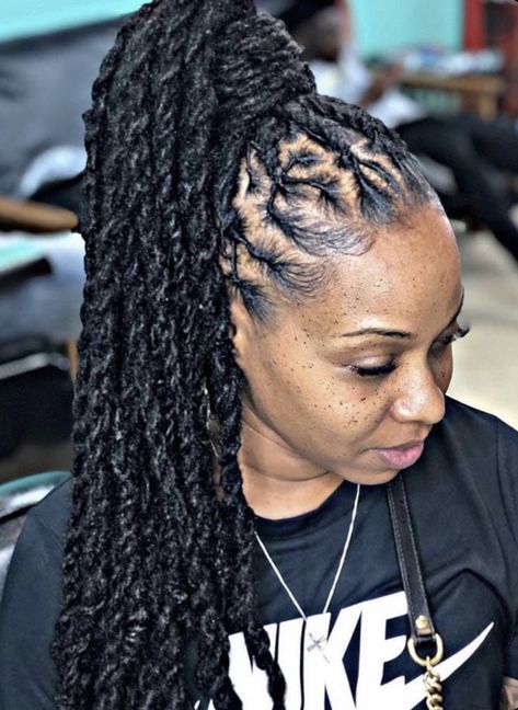 Long Locs Hairstyles For Women, Dreadlocks Styles For Women Black, Dreads Styles For Women, Thick Locs, Long Locs, Natural Hair Accessories, Loc Hairstyles, Beautiful Locs, Beautiful Dreadlocks