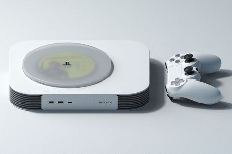 This PlayStation 6 concept is a minimalistic gaming console Sony could design in the near future Console Concept, Game Console Design, Playstation Consoles, Tech Gadget, Portable Display, Hydrogen Fuel Cell, Cool New Gadgets, Retro Games, Encouraging Quotes