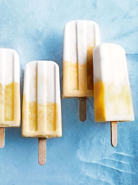 pina colada popsicles Fudgsicle Recipe, Citrus Curd, Lemon Dessert Recipes, Donna Hay, Sweet Tart, Lemon Cream, Juicy Fruit, Lemon Desserts, Ice Pops