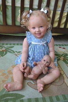 Ooak-Reborn-newborn-real-life-baby-girl-Toddler-Shelly-3year-Baby-art-doll Reborn Child, Reborn Toddler Girl, Life Like Baby Dolls, Real Life Baby Dolls, Real Baby Dolls, Baby Doll Nursery, Reborn Toddler Dolls, Silicone Reborn Babies, Silicone Baby Dolls