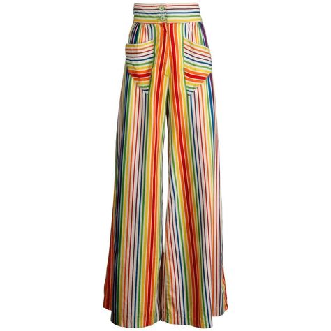 Beige Wide Leg Pants, Cotton Palazzo Pants, Rainbow Dresses, High Waisted Palazzo Pants, Striped Palazzo Pants, Historic Fashion, Random Fashion, Cat Vintage, High Waisted Wide Leg Pants