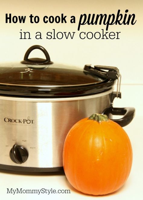 how to cook a pumpkin in a slow cooker Making Pumpkin Puree, Fast Crockpot Meals, Pumpkin Crockpot, Cooking Pumpkin, Slow Cooker Pumpkin, Homemade Pumpkin Puree, Crockpot Cooking, Crockpot Recipes Beef, Pumpkin Butter