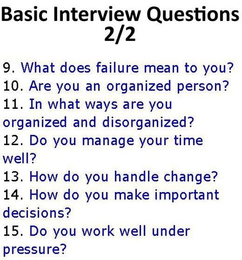 Job Interview - Basic Interview Questions 2/2 Job Interview Answers, Becoming A Millionaire, Job Interview Preparation, Give It Your All, Job Interview Advice, Interview Answers, Interview Advice, Job Advice, Interview Prep