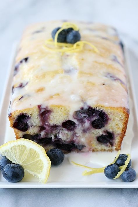 Blueberry Bread Recipe, Blueberry Loaf, Lemon Blueberry Bread, Blueberry Bread, Blueberry Recipes, Dessert Bread, Lemon Recipes, Lemon Blueberry, Food Cakes