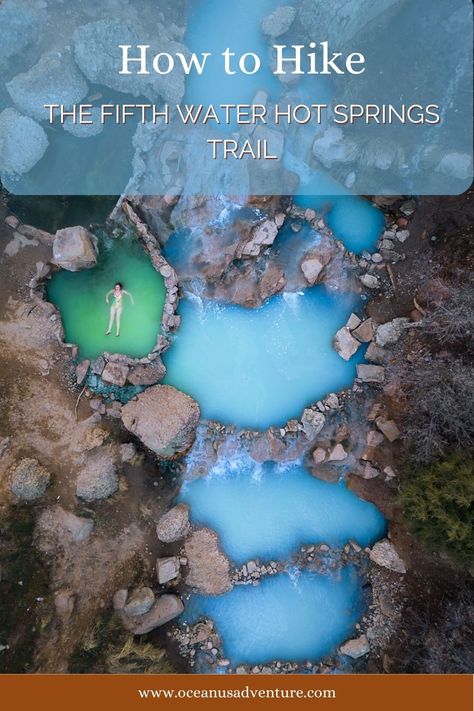 Fifth Water Hot Springs, also known as Diamond Fork Hot Springs in Utah are bright turquoise and super dreamy! Here's everything you need to know! Lord Of The Rings Movie, Sedona Travel, Utah Adventures, Utah Road Trip, Utah Hikes, Utah Usa, Bright Turquoise, Road Trip Planning, Travel Bucket List