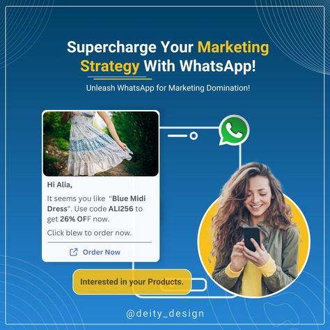 Whatsapp Business Marketing graphic for social media Whatsapp Marketing Creative Ads, Whatsapp Template, Marketing Ads, Whatsapp Business, Whatsapp Marketing, Creative Website Design, Creative Website, Marketing Images, Creative Ads