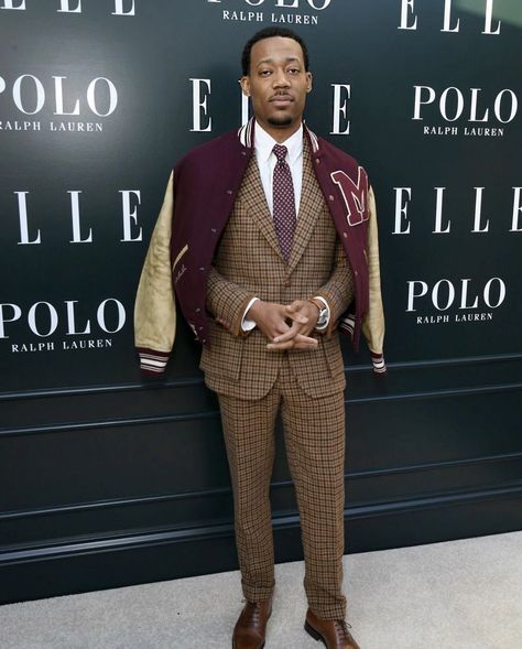 HBCU Buzz on Twitter: "Tyler James Williams rocking a Polo Ralph Lauren Morehouse letterman at Elle Magazine Hollywood rising stars 2023 🔥💫 #HBCUBUZZ #MorehouseCollege https://t.co/ONelOxoI74" / Twitter Tyler James Williams, Pigeon Nest, Old Man Fashion, Tyler James, Preppy Men, Classy Suits, Ivy Style, Classic Menswear, Ralph Lauren Style