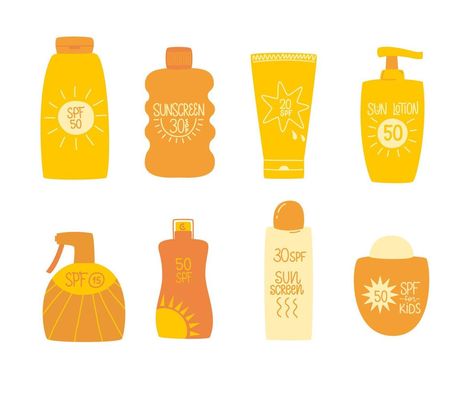 Sunscreen Bottle Design, Sunscreen Illustration, Brilliant Packaging Design, Sunscreen Tattoo, Sunscreen Packaging, Random Object, Brilliant Packaging, Inktober 2024, Bottle Designs