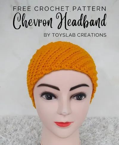 Hat / Beanie Archives • Free Crochet Patterns Crochet A Beanie, Crochet Headband Pattern Free, Chevron Crochet, Crochet Headband Pattern, Headband Pattern, Hat Beanie, Free Crochet Patterns, Crochet Headband, Pattern Free