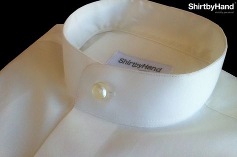 Bespoke Tailor-made shirt http://www.shirtbyhand.pt Tailor Made Shirts, Bespoke Tailoring, Mandarin Collar, Bespoke, Monogram, My Style, Collar