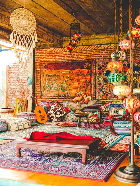 Premium Photo | Old traditional turkish ottoman house living room colorful traditional decoration Ottoman House, Turkish Living Room, Living Room Colorful, Traditional Decoration, Turkish Ottoman, House Living Room, Room Style, Living Room Style, Vector Photo