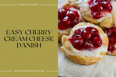 Cherry Cheese Danish, Cherry Pie Bites, Breakfast Pastry Recipes, Cheese Danishes, Cheese Danish Recipe, Pillsbury Crescent, Breakfast Pastry, Cream Cheese Danish, Pillsbury Recipes