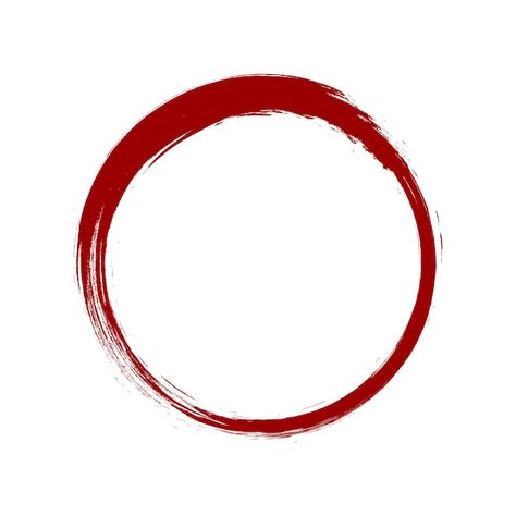 Brush strokes circles ink hand drawn pai... | Premium Vector #Freepik #vector #zen-circle #ink-circle #enso #circle-brush Brush Circle, Enso Circle, Zen Circle, Circle Abstract, Vector Brush, Circle Drawing, Circle Frame, Red Circle, Art Circle