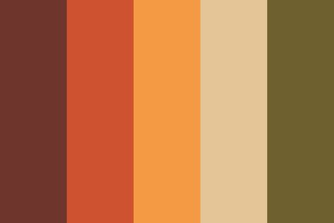 Atum Color Palette, Autumn Wedding Pallet, Autumn Pallete Colors, Six Colour Palette, Autumn Colour Pallet, Good Color Palettes, Small Color Palette, Cool Color Pallets, October Wedding Palette