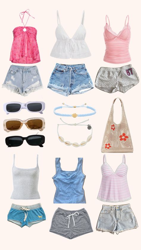 Babydoll Cami Outfit, Summer Outfits Obx Inspired, Babydoll Cami, Cami Outfit, Beachy Outfits, Outfit Inspo Summer, Outfit Layout, Outfit Inspo Casual, Trendy Outfits For Teens