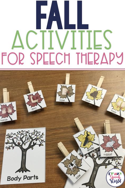 Fall activities for speech therapy