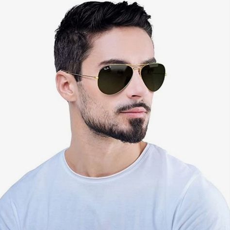 Imported
    Metal frame
    Crystal lens
    Polarized
    UV Protection Coating coating
    Lens width: 58 millimeters
    Lens height: 50.1 millimeters
#amazon
#Ray-Ban
#Classic
#Polarized 
#Aviator
#Sunglasses 
#women
#men Iconic Sunglasses, Polarized Aviator Sunglasses, Sunglasses For Men, Aviator Sunglasses, Ray Ban, Sunglasses