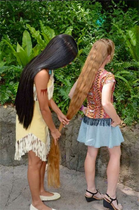 Braids & Hairstyles for Super Long Hair: VIDEO: Meeting Pocahontas at Disney World (and showing her my super long hair) Long Hair Models, Rapunzel Hair, Super Long Hair, Long Hair Girl, Very Long Hair, Long Hair Women, Different Hairstyles, Beautiful Long Hair, Model Hair