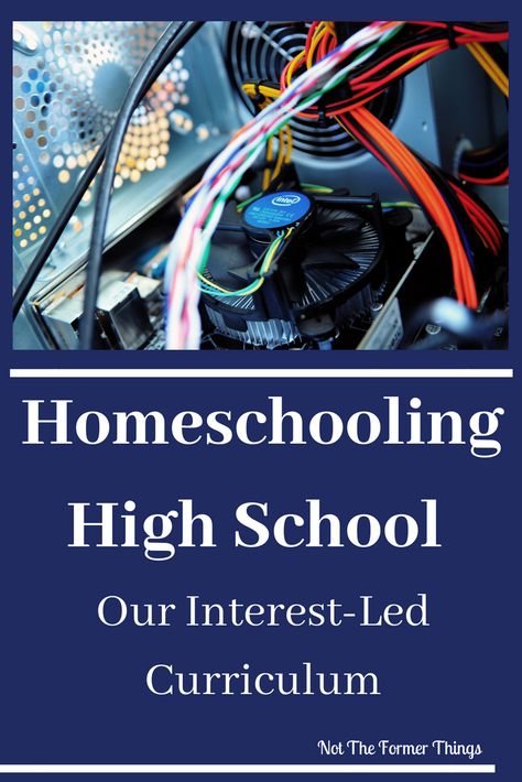 Homeschooling High School: Our Interest-Led Curriculum~Homeschooling High School: Our Interest-Led Curriculum - how we make it work for my tenth grader with learning differences | Different By Design Learning Interest Led Learning, Homeschooling High School, Homeschool High School Curriculum, Design Learning, Middle School Counseling, High School Curriculum, Learning Differences, High School Hacks, High School Years