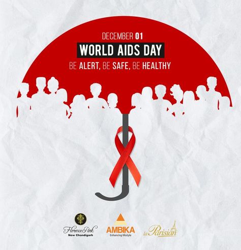 Together we must work hard to put an end to this disease and have a beautiful tomorrow…. Best wishes on World AIDS Day. #aidsday #aids #worldaidsday #hiv #aidsawareness #hivaids #hivawareness #hivprevention #awareness #mentalhealthawareness #communityoutreach #ambikarealcon Aids Day Poster Design, Hiv Awareness Posters, Aids Awareness Poster Art, Hiv Aids Art Poster, World Aids Day Creative Ads, Aids Poster Design Art, World Aids Day Posters, Worlds Aids Day, Aids Day Poster