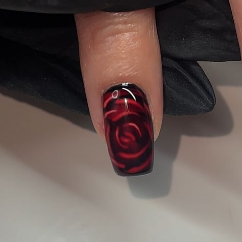 blooming gel rose 🌹 • • • #nailzzbylo #nails #nailsnailsnails #nailsofinstagram #nailart #naildesign #nailinspiration #nailinspo #nailideas #gelxnails #acrylicnails #structuredmani #fallnails #nailtech #nailsoftheday #nailsofig #nailstagram #covinanailtech #2024nails #sandimasnails #626nails #bloominggel #blacknails #rosenails #halloweennails #spookynails Blooming Gel Rose, Rose Nail Design, Blooming Gel, Rose Nails, Black Nails, Nail Tech, Halloween Nails, Nails Inspiration, Nail Inspo