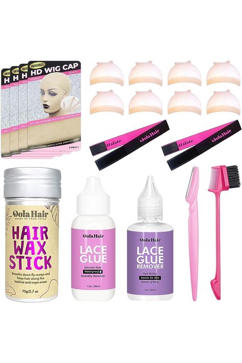 Dolahair Lace Glue for Front Wigs Invisible Bonding Hair Replacement Adhesive Waterproof Super Hold Hair Glue Wig Kit Glue Remover Hair Wax Stick Wig Kit, Lace Front Glue, Wig Installation, Lace Glue, Hair Wax Stick, Wig Glue, Hair Glue, Glue Remover, Wax Stick