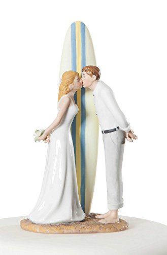 Wedding Collectibles Summer Lovin Surfer Beach Wedding Cake Topper *** You can get additional details at the image link.(This is an Amazon affiliate link and I receive a commission for the sales) Hydrangea Cake Topper, Surfer Cake, Surfer Wedding, Cakes Purple, Cakes Floral, Beach Cake Topper, Cakes Elegant, Cakes Pink, Beach Wedding Cake Toppers