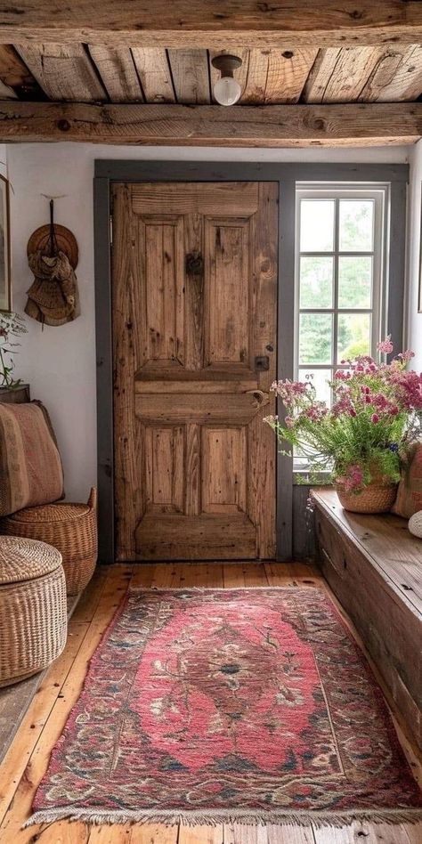 (20+) Facebook Entryway Ideas Rustic, Rustic Country Living Room, Farmhouse Entryway Ideas, Farmhouse Entryway Decor, Country Living Room Decor, Rustic Entryway Table, Living Room Decor Country, Entryway Decor Ideas, Farmhouse Entryway