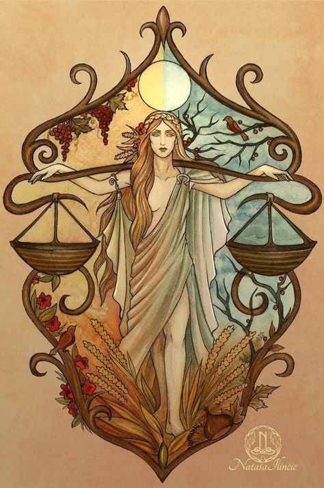 Irish Proverb, برج الميزان, Libra Art, Libra Tattoo, Happy Autumn, Autumnal Equinox, Pagan Art, Autumn Days, Alphonse Mucha