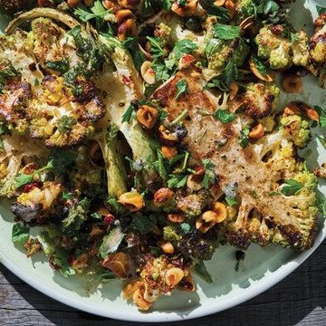 Cauliflower And Broccoli, Vegetarian Paleo, Late Fall, Vegetarian Recipes Dinner, Vegetarian Dinner, Roasting Pan, Bon Appetit, Hazelnut, Great Recipes