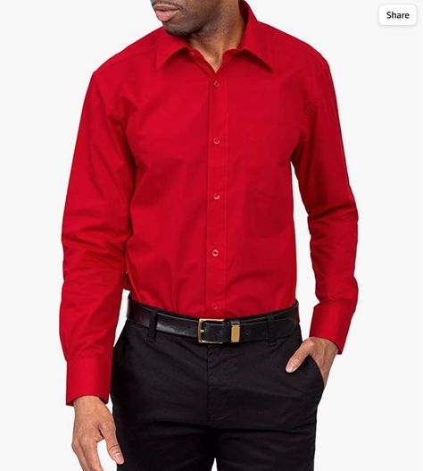 Red Longsleeves Outfit Men, Red Longsleeves Outfit, Longsleeves Outfit Men, Mens Red Dress Shirt, Longsleeves Outfit, Red Shirt Outfits, Men's Business Outfits, Shirt Outfit Men, Corporate Uniforms