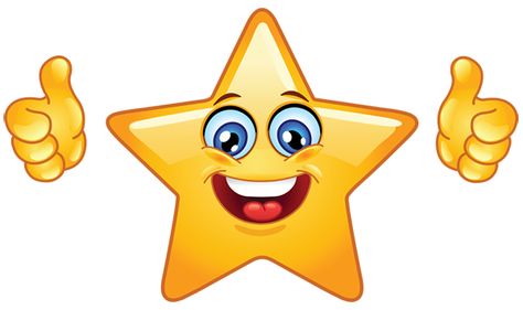 Star Emoticon Showing Thumbs Up Star Emoticon, Hard Dot To Dot, Facebook Emoticons, Star Emoji, Autumn Leaves Art, Emoticons Emojis, Emoji Symbols, Funny Emoji Faces, Impractical Jokers