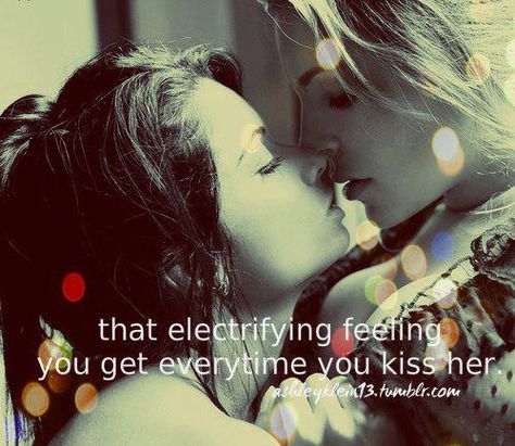 #lesbianlove  #lesbiankiss  I want this feeling again Lgbt Love Quotes, Birthday Soulmate, Deep Writing, Lesbian Love Quotes, Kiss Quotes, Happy Love Quotes, Quotes Marriage, Lesbian Quotes, Deep Quotes About Love