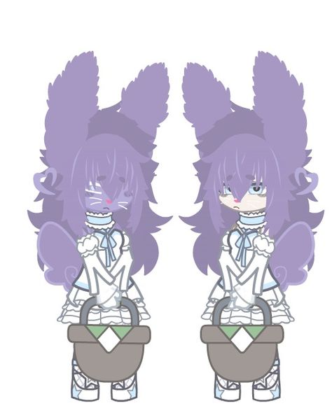 Bunny Ears Reference, Gacha Bunny Oc, Gacha Bunny, Bunny Oc, Cow Ears, Bunny Drawing, Bunny Suit, Gacha Ocs, Oc Gacha