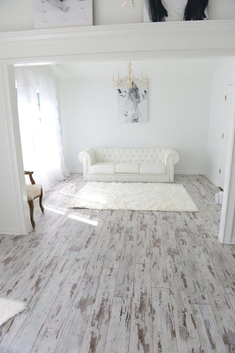 White Washed Oak Laminate Flooring White Wash Laminate Flooring, Floor Bedroom Ideas, Whitewashed Oak, White Washed Floors, Waterproof Laminate Flooring, Vinyl Laminate Flooring, White Washed Oak, Oak Laminate Flooring, Ceramic Floor Tile