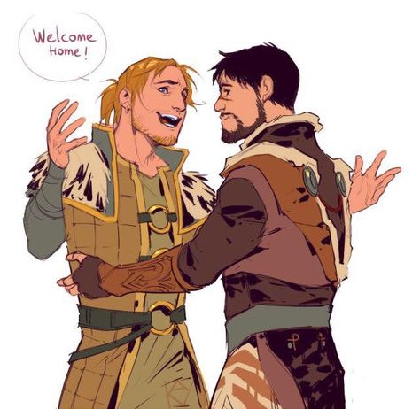 "Welcome home!" M!Hawke x Anders, DA2. << That SMILE! :) Anders Fanart Dragon Age, Anders Dragon Age, Garrett Hawke, Dragon Age 4, Dragon Age Romance, Dragon Age Characters, Dragon Age 3, Dragon Age Games, Dragon Age Series