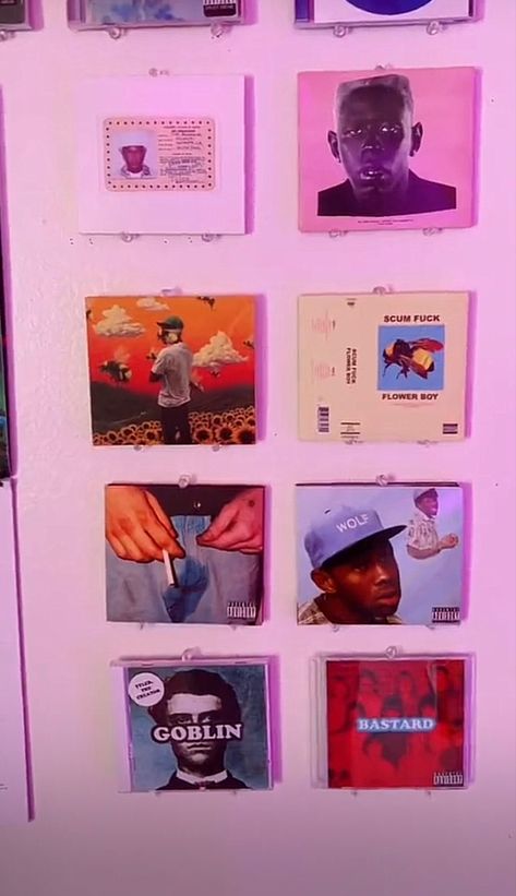 Room Inspo Tyler The Creator, Tyler The Creator Aesthetic Room, Tyler The Creator Decor, Tyler The Creator Bedroom, Tyler The Creator Room Decor, Tyler The Creator Hoco Proposal, Tyler The Creator Albums, Tyler Vinyl, Tyler The Creator Room