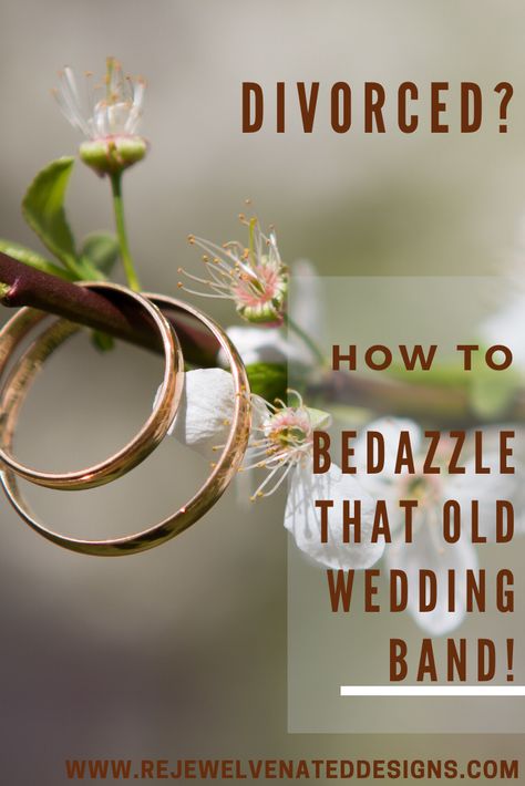 Are you divorced & ready to move on?  Instead of throwing away that wedding band, let Rejewelvenated Designs help you Bedazzle that band and make it into a new & exciting ring that you will LOVE to wear!   Watch this video to see the transformation from old & plain to NEW & EXCITING!  Want more information?  Schedule your FREE Design Consultation @www.rejewelvenateddesigns.com Old Wedding, Wear Watch, Design Consultation, Move On, Design Consultant, Repurpose, Custom Jewelry, Wedding Band, Wedding Bands