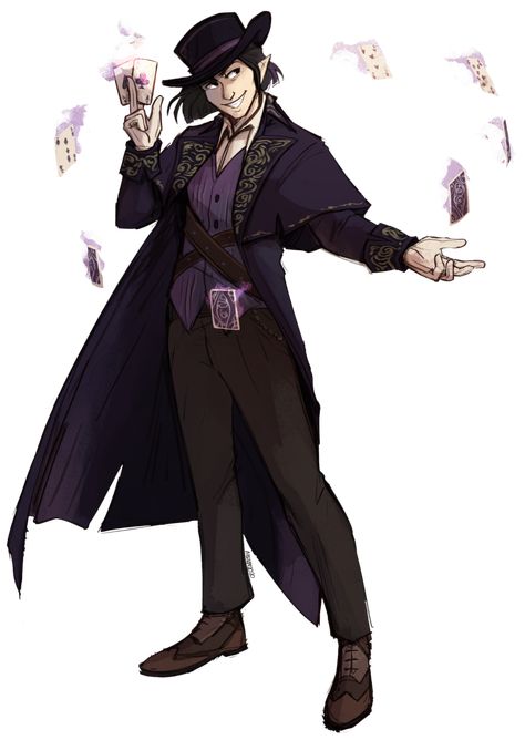 Cardslinger - Sorcerous Origin for D&D 5e - Tribality D&d Sorcerer, Gambler Oc, Gambler Character Design, Dnd Gambler, Dnd Sorcerer Art, Sorcerous Origin, Anime Campaign, Dark Jester, Sorcerer Dnd